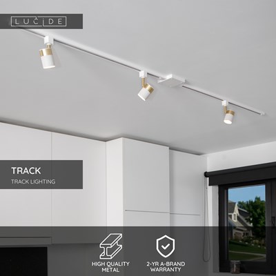 Lucide TRACK I-connector - 1-circuit Track lighting system - White (Extension)